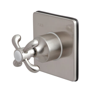 KS3048TX Single-Handle Wall Mount Three-Way Diverter Valve with Trim Kit, Brushed Nickel