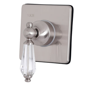Wilshire KS3048WLL Single-Handle Wall Mount Three-Way Diverter Valve with Trim Kit, Brushed Nickel
