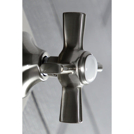 KS3048ZX Single-Handle Wall Mount Three-Way Diverter Valve with Trim Kit, Brushed Nickel