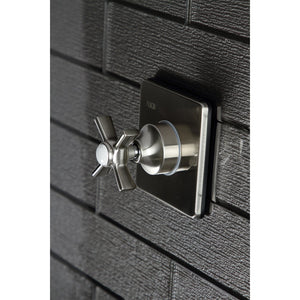 KS3048ZX Single-Handle Wall Mount Three-Way Diverter Valve with Trim Kit, Brushed Nickel
