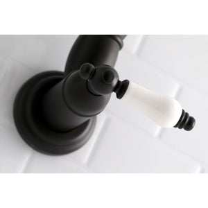 Restoration KS3100PL Two-Handle 1-Hole Wall Mount Pot Filler, Matte Black