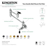 Duchess KS3103PKL Wall Mount Pot Filler, Antique Brass