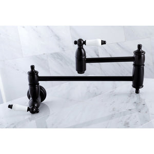 Restoration KS3105PL Two-Handle 1-Hole Wall Mount Pot Filler, Oil Rubbed Bronze