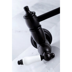 Restoration KS3105PL Two-Handle 1-Hole Wall Mount Pot Filler, Oil Rubbed Bronze