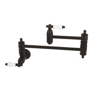 Restoration KS3105PL Two-Handle 1-Hole Wall Mount Pot Filler, Oil Rubbed Bronze