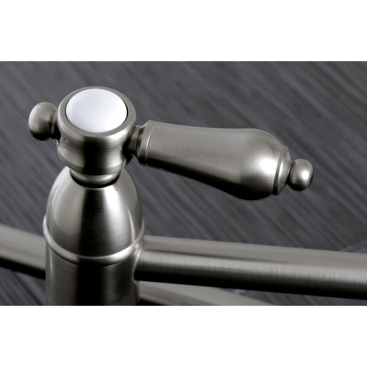 Heirloom KS3108BAL Two-Handle 1-Hole Wall Mount Pot Filler, Brushed Nickel