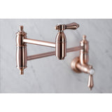 Heirloom KS310BALAC Two-Handle 1-Hole Wall Mount Pot Filler, Antique Copper