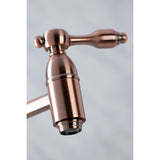 Tudor KS310TALAC Two-Handle 1-Hole Wall Mount Pot Filler, Antique Copper