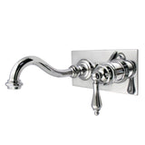 Vintage KS3111AL Single-Handle 2-Hole Wall Mount Bathroom Faucet, Polished Chrome