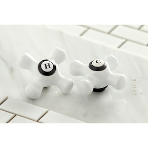 Vintage KS3120PX Two-Handle 3-Hole Wall Mount Bathroom Faucet, Matte Black