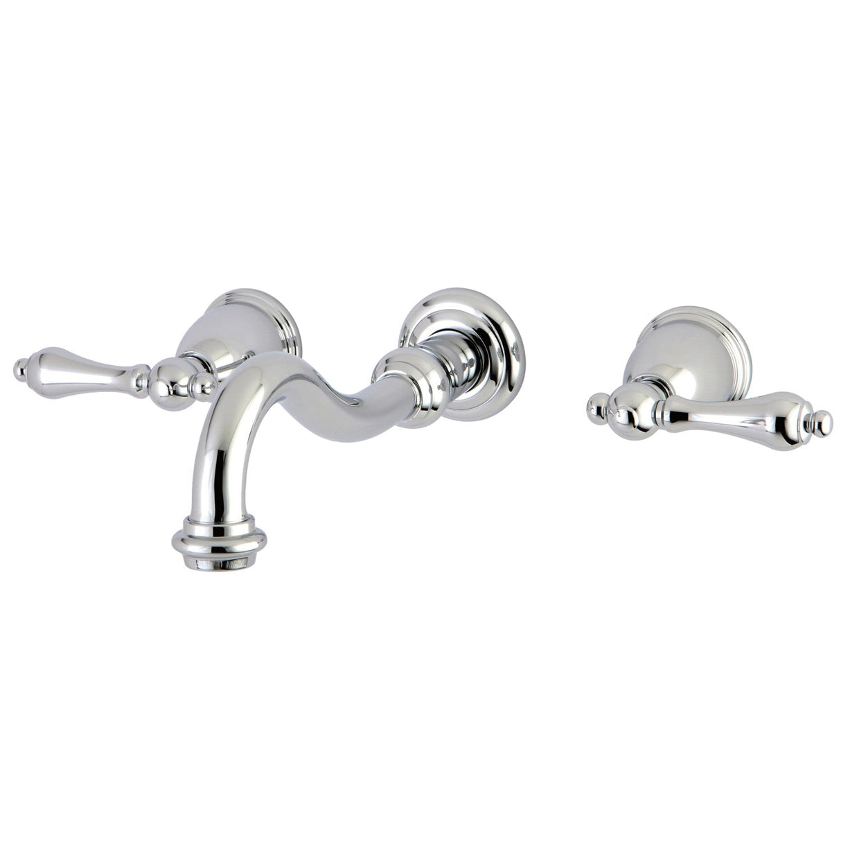 Vintage KS3121AL Two-Handle 3-Hole Wall Mount Bathroom Faucet, Polished Chrome