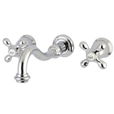 Vintage KS3121AX Two-Handle 3-Hole Wall Mount Bathroom Faucet, Polished Chrome