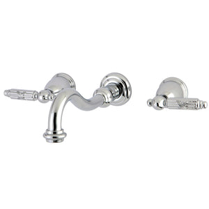 Vintage KS3121GL Two-Handle 3-Hole Wall Mount Bathroom Faucet, Polished Chrome