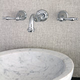 Vintage KS3121NL Two-Handle 3-Hole Wall Mount Bathroom Faucet, Polished Chrome