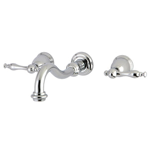Vintage KS3121NL Two-Handle 3-Hole Wall Mount Bathroom Faucet, Polished Chrome
