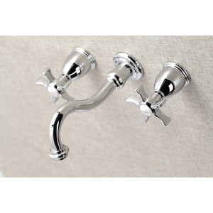 Hamilton KS3121NX Two-Handle 3-Hole Wall Mount Bathroom Faucet, Polished Chrome