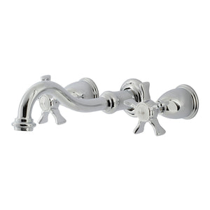 Hamilton KS3121NX Two-Handle 3-Hole Wall Mount Bathroom Faucet, Polished Chrome