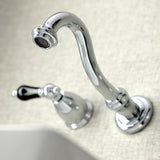 Duchess KS3121PKL Two-Handle Wall Mount Bathroom Faucet, Polished Chrome