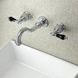 Duchess KS3121PKL Two-Handle Wall Mount Bathroom Faucet, Polished Chrome