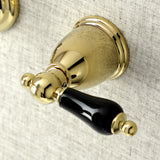 Duchess KS3122PKL Two-Handle Wall Mount Bathroom Faucet, Polished Brass