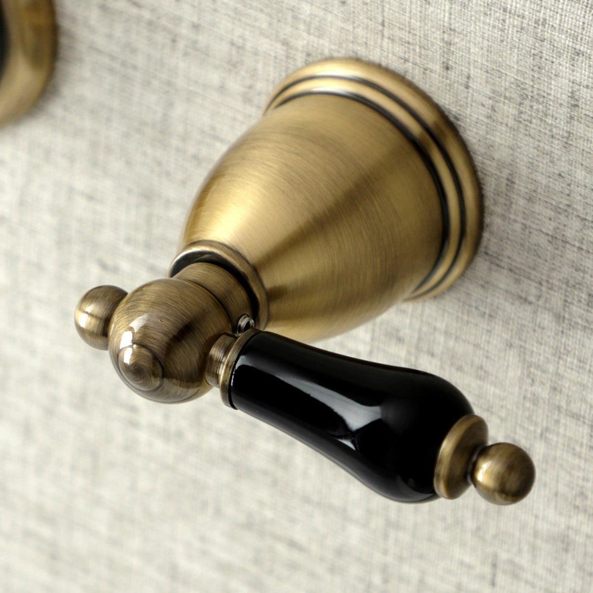 Duchess KS3123PKL Two-Handle Wall Mount Bathroom Faucet, Antique Brass