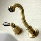 Duchess KS3123PKL Two-Handle Wall Mount Bathroom Faucet, Antique Brass