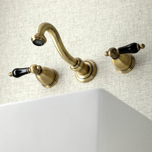 Duchess KS3123PKL Two-Handle Wall Mount Bathroom Faucet, Antique Brass