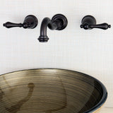 Vintage KS3125AL Two-Handle 3-Hole Wall Mount Bathroom Faucet, Oil Rubbed Bronze