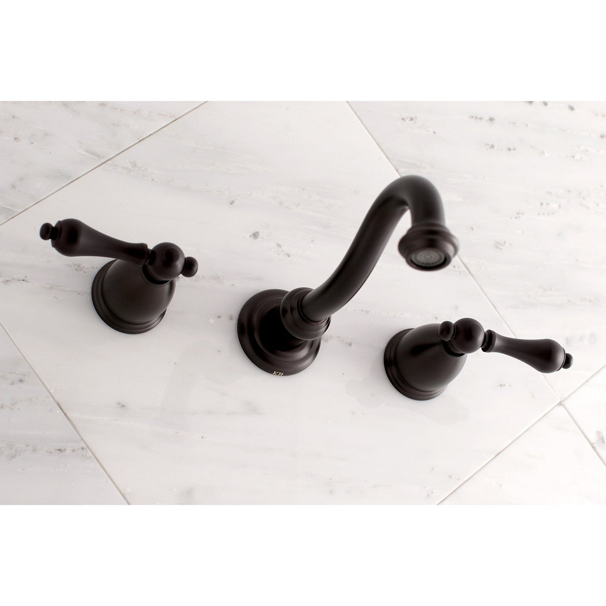 Vintage KS3125AL Two-Handle 3-Hole Wall Mount Bathroom Faucet, Oil Rubbed Bronze