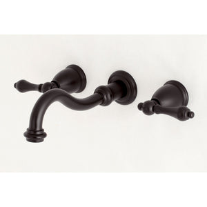 Vintage KS3125AL Two-Handle 3-Hole Wall Mount Bathroom Faucet, Oil Rubbed Bronze