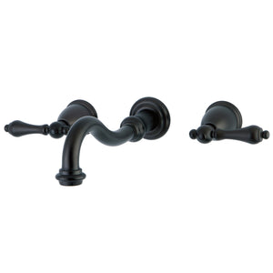 Vintage KS3125AL Two-Handle 3-Hole Wall Mount Bathroom Faucet, Oil Rubbed Bronze