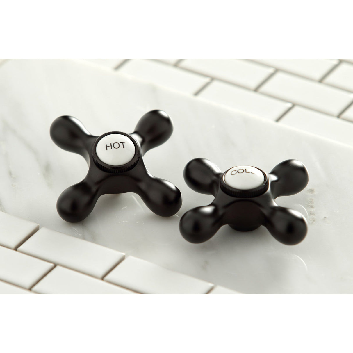 Vintage KS3125AX Two-Handle 3-Hole Wall Mount Bathroom Faucet, Oil Rubbed Bronze
