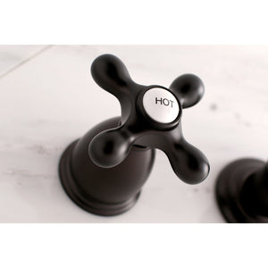 Vintage KS3125AX Two-Handle 3-Hole Wall Mount Bathroom Faucet, Oil Rubbed Bronze