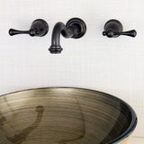 Vintage KS3125BL Two-Handle 3-Hole Wall Mount Bathroom Faucet, Oil Rubbed Bronze