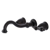 Duchess KS3125PKL Two-Handle Wall Mount Bathroom Faucet, Oil Rubbed Bronze