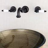Vintage KS3125PL Two-Handle 3-Hole Wall Mount Bathroom Faucet, Oil Rubbed Bronze