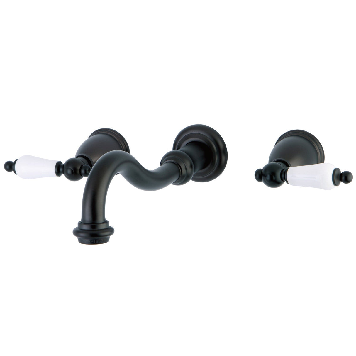 Vintage KS3125PL Two-Handle 3-Hole Wall Mount Bathroom Faucet, Oil Rubbed Bronze