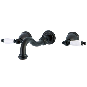 Vintage KS3125PL Two-Handle 3-Hole Wall Mount Bathroom Faucet, Oil Rubbed Bronze