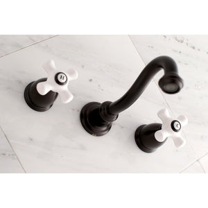 Vintage KS3125PX Two-Handle 3-Hole Wall Mount Bathroom Faucet, Oil Rubbed Bronze