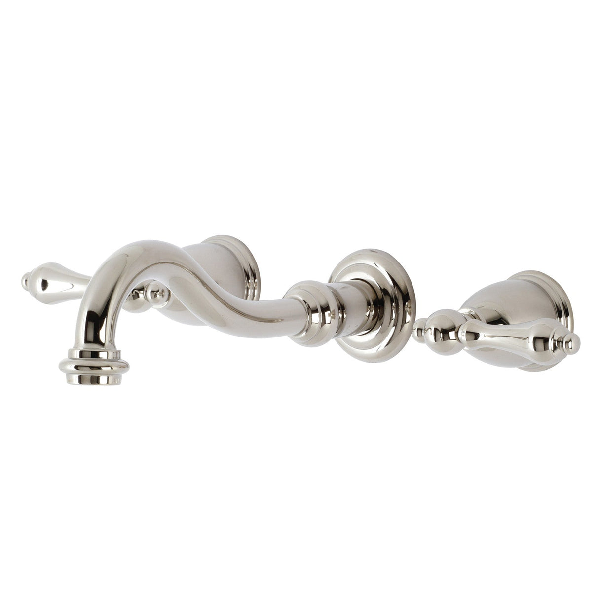 Vintage KS3126AL Two-Handle 3-Hole Wall Mount Bathroom Faucet, Polished Nickel
