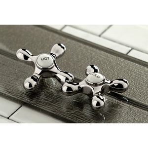 Vintage KS3126AX Two-Handle 3-Hole Wall Mount Bathroom Faucet, Polished Nickel