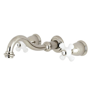 Vintage KS3126PX Two-Handle 3-Hole Wall Mount Bathroom Faucet, Polished Nickel