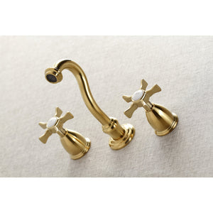 Hamilton KS3127NX Two-Handle 3-Hole Wall Mount Bathroom Faucet, Brushed Brass
