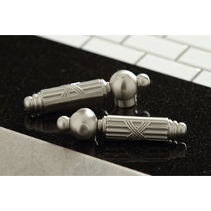 Vintage KS3128GL Two-Handle 3-Hole Wall Mount Bathroom Faucet, Brushed Nickel