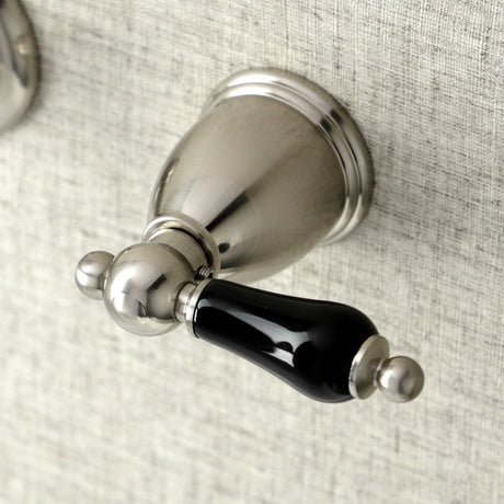 Duchess KS3128PKL Two-Handle Wall Mount Bathroom Faucet, Brushed Nickel