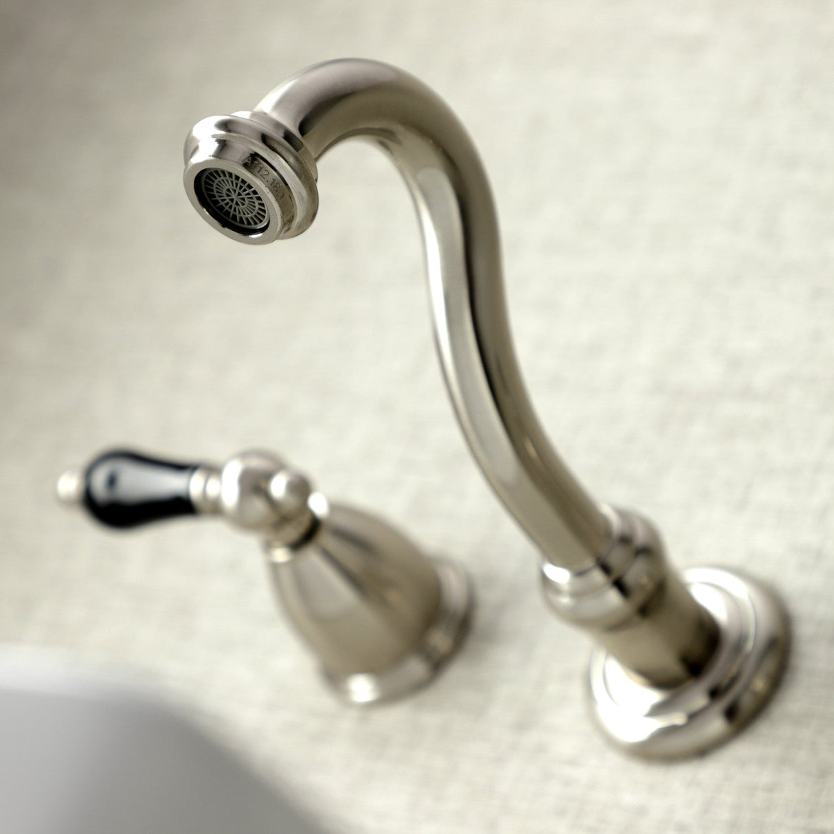 Duchess KS3128PKL Two-Handle Wall Mount Bathroom Faucet, Brushed Nickel