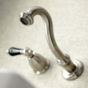Duchess KS3128PKL Two-Handle Wall Mount Bathroom Faucet, Brushed Nickel