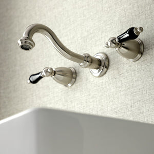 Duchess KS3128PKL Two-Handle Wall Mount Bathroom Faucet, Brushed Nickel