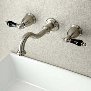 Duchess KS3128PKL Two-Handle Wall Mount Bathroom Faucet, Brushed Nickel