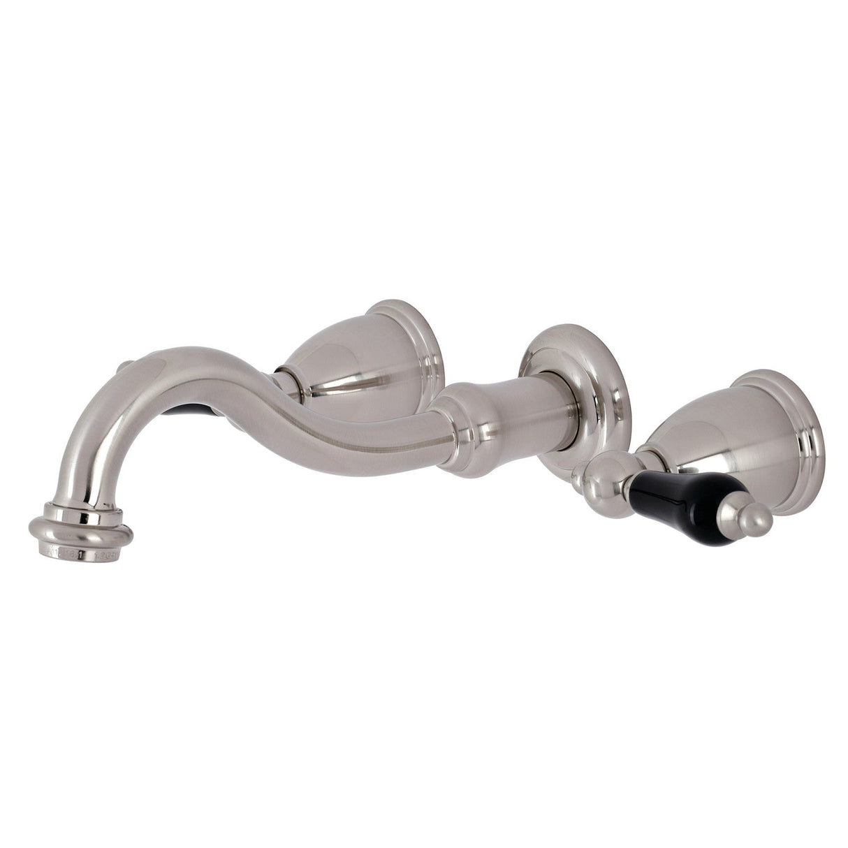 Duchess KS3128PKL Two-Handle Wall Mount Bathroom Faucet, Brushed Nickel